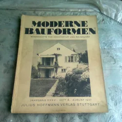 MODERNE BAUFORMEN NR.8/1937  - REVISTA DE ARHITECTURA