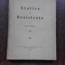 STATICA SI REZISTENTA III - GH. EM. FILIPESCU