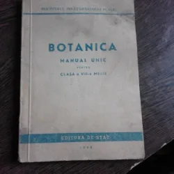 BOTANICA, MANUAL UNIC PENTRU CLASA A VIII-A MEDIE