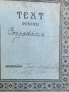 Caiet pentru gospodarie din perioada interbelica