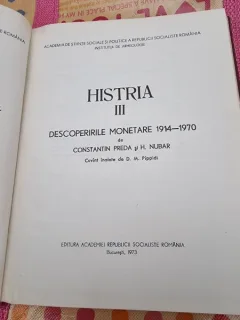 Constantin Preda - Histria, volumul 3. Descoperirile monetare, 1914-1970