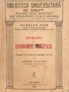 Charles Gide Principii de economie politica