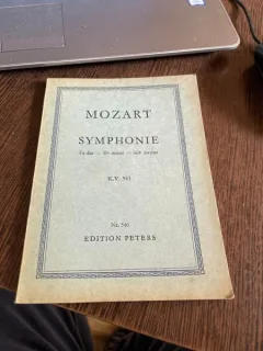 W. A. Mozart Symphonie Es Dur E major mi majeur KV 543 (partitura)