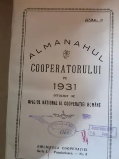 Almanahul Cooperatorului, 1931+ reclame in anexa