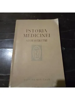 Istoria medicinei. Studii si cercetari (coord G.Bratescu,G.Barbu)