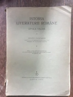 Sextil Puscariu - Istoria literaturii romane. Epoca veche