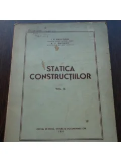 STATICA CONSTRUCTIILOR, VOL III - I.P.PROCOFIEV