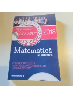 Matematica, bacalaureat 2018 - Adrian Zanoschi