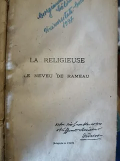 La Religieuse , La Neveu De Rameau - Diderot