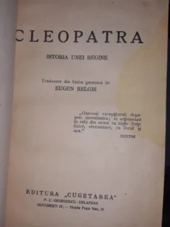Cleopatra , Istoria unei Regine - Emil Ludwig