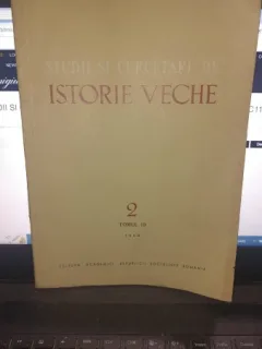 STUDII SI CERCETARI DE ISTORIE VECHE NR.2 , TOMUL 19/1968