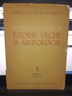 STUDII SI CERCETARI DE ISTORIE VECHE NR.1 , TOMUL 40 IANUARIE-MARTIE/1989