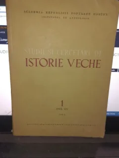 STUDII SI CERCETARI DE ISTORIE VECHE NR.1 ANUL XIV/1963