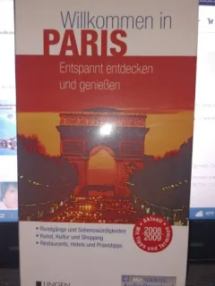 Willkommen in Paris (ghid turistic , text in Lb.Germana ,contine 2 harti)