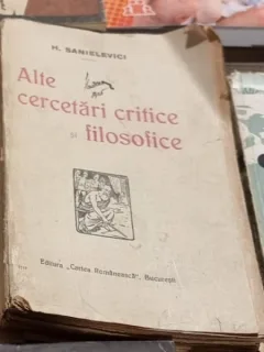 H. Sanielevici - Alte Cercetari Critice si Filosofice