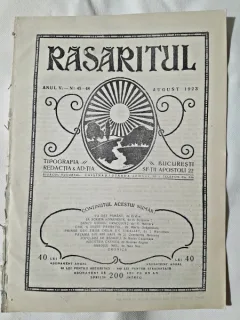 Revista Rasaritul, anul V, nr.45-48/1923 (din cuprins, versuri de V.Militaru)