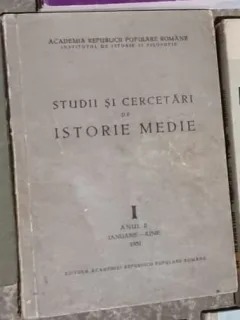 Studii si Cercetari de Istorie Medie I Anul II Ianuarie-Iunie