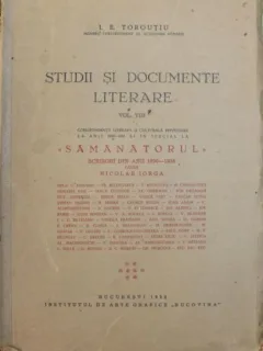I. E. Toroutiu - Studii si Documente Literare Vol. VIII