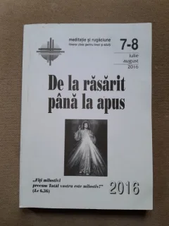 De la Rasarit pana la Apus Nr. 7-8 Iulie-August 2016