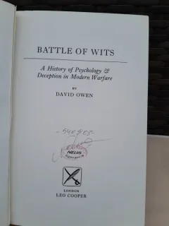 Battle of wits: A history of psychology & deception in modern warfare - Davin Owen