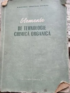 Valeriu Vantu - Elemente de Tehnologie Chimica Organica