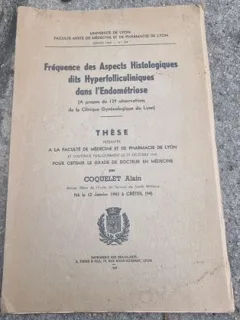 Coquelet Alain - These - Frequence des Aspects Histologigues dits Hyperfolliculiniques dans l'Endometriose