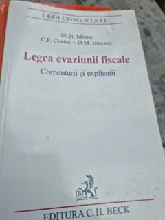 Legea evaziunii fiscale - M.St. Minea