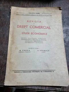 Revista de Drept Comercial si Studii Economice - Anul XI Nr. 8-10, Octombrie-Noiembrie-Decembrie 1944
