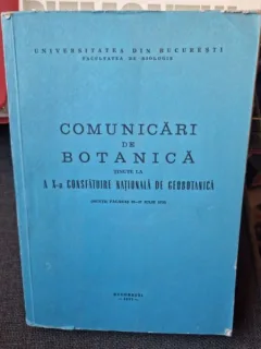 Comunicari de Botanica - A X-a Consfatuire Nationala de Geobotanica
