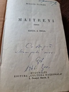 Mircea Eliade - Maitreyi Editia a 3-a