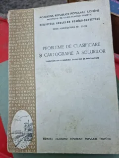 Probleme de clasificare si cartografie a solurilor