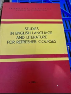 Studies in English Language and Literature for Refresher Courses