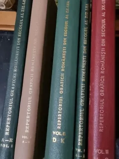 Repertoriul graficii romanesti  secolul XX 3 volume si secolul XIX 2 volume