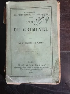 Maurice de Fleury - L'Ame du Criminel
