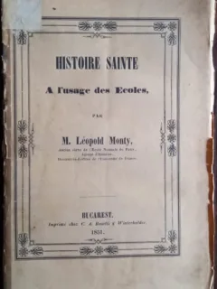 M. Leopold Monty - Histoire Sainte A L'usage des Ecoles