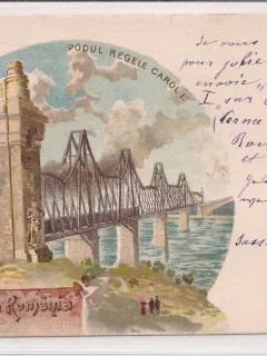 Carte postala circulata in anul 1900 Cernavoda