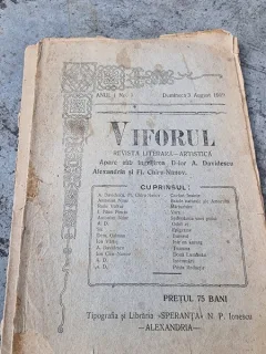 Revista Literara Artistica - Viforul Anul I Nr. 1 August 1919
