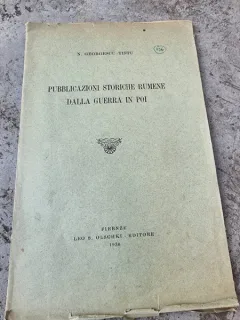 N. Georgescu-Tistu - Pubblicazioni Storiche Rumene dalla Guerra in poi