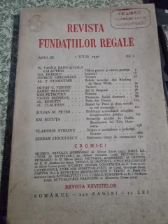 REVISTA FUNDATIILOR REGALE NR.7/1936