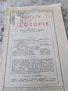 Revista de filosofie Vol. XXVIII Anul 1943 Nr. 1-2