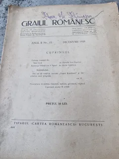 Graiul Romanesc Anul II Nr. 12 Decembrie 1928
