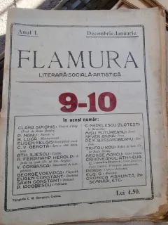 Flamura - Literara Sociala Artistica - Anul I Nr. 9-10 - Decembrie-Ianuarie