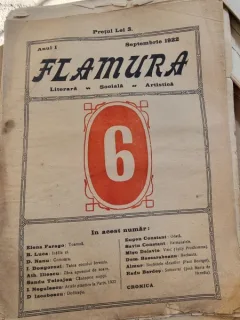 Flamura - Literara Sociala Artistica - Anul I Nr. 6 - Septembrie 1922