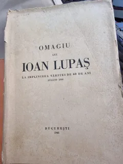 Omagiu lui Ioan Lupas la implinrea varstei de 60 de ani.