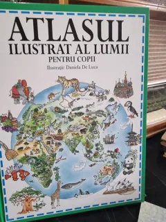 Atlasul ilustrat al lumii pentru copii, ilustratii Daniela De Luca