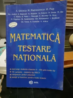 Matematica testare nationala - A. Ghioca