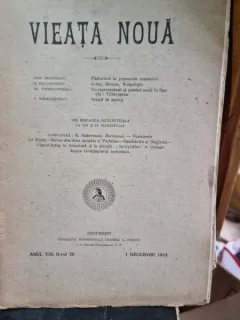 Revista Vieata Noua Nr. 20 Decembrie 1912