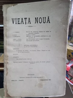Revista Vieata Noua Nr. 10 Decembrie 1913