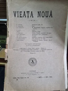 Revista Vieata Noua Nr. 14-16 Mseptembrie-ocrombrie 1912
