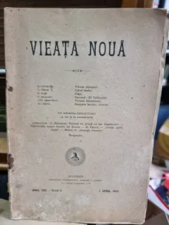 Revista Vieata Noua Nr. 4 aprilie 1912